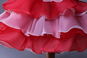 Cutestyles Raudonos Suknelės Mergaitėms Elegantiškas Mergaitė Saulė Suknelių Mados Princesė Suknelės Mergaitėms GD31115-22