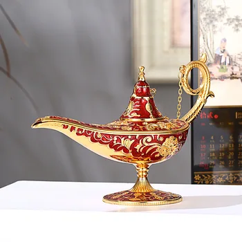 Aladdin Namų Dekoro Smilkalai Degiklių Antikos Stiliaus Pasakos Magija Lempos Arbatos Puodą Genie Lempos Vintage Retro Žaislai Vaikams Dovanos