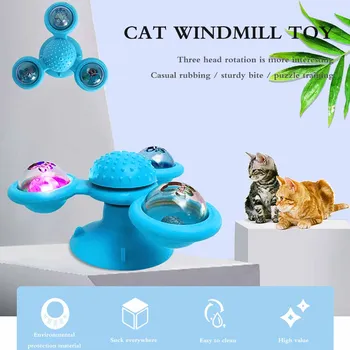 Pet Žaislas Vėjo Malūnas Katės Įspūdį Sūkurinės Ratas, Teptuku Kačių Žaisti Žaidimą Žaislai Kačiukas, Šuniukas Namuose Smart Interaktyvių Žaislų Prekių Pet