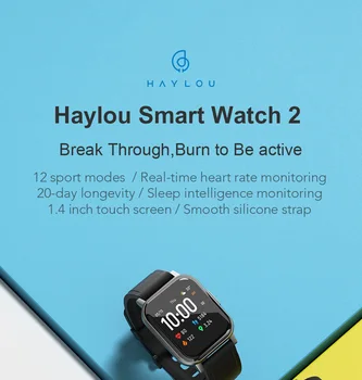 Originalus MI HAYLOU SAULĖS LS02 Smartwatch1.3 colių Ekranas , Fintness Tracker , Skambučių Priminimas, Širdies ritmo Monitorius Apyrankę Sportas