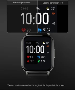 Originalus MI HAYLOU SAULĖS LS02 Smartwatch1.3 colių Ekranas , Fintness Tracker , Skambučių Priminimas, Širdies ritmo Monitorius Apyrankę Sportas