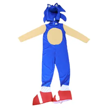 Anime Sonic Ežys Cosplay Kostiumų Vaikų Berniukų Halloween Carnival 