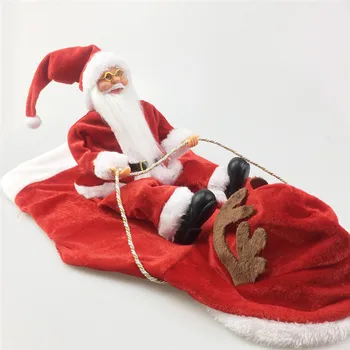 Šunelis Kalėdų drabužius Santa Claus žirgais elnio Kailio Striukė Augintiniai Kalėdų Šunų Drabužiai, Kostiumai Didelis Šuo, ar Mažas Šuo