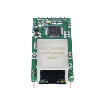 FS100P USR-TCP232-T2 Maža Serijos Ethernet Converter Modulio Serijos UART TTL prie Eterneto TCPIP Modulis DHCP ir DNS