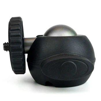 360 Laipsnių Pasukama Mini Kamuolį Galva 1/4 Trikojo Varžtą, Galvos Fotoaparatai, vaizdo kameros, išmanusis Telefonas, Mikrofonas