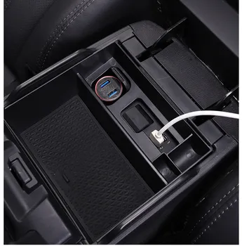 Automobilių porankiu dėžutės saugojimo Mazda 6 Atenza 2019 2020 Priedai Organizatorius Konsolė Dėklas dėžutė juoda
