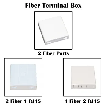 5 vnt Optinio Pluošto Terminalo Paviršiaus Lauke Informaciją Pluošto Prievadą RJ 45 FTTH Tinklų Ethernet