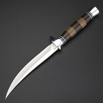Lauko fiksuotu peilis aukštos kokybės 8CR18MOV plieno medžioklės peilis kempingas išgyvenimo peilis savigynai tiesus peilis