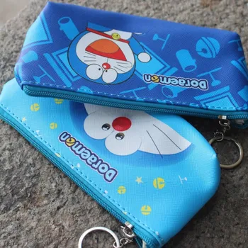 IVYYE 1PCS Mėlyna Doraemon Anime Kosmetikos Maišeliai PU Užtrauktukas Mokyklos Pieštuko Atveju Saugojimo Pen Maišelį, Kanceliarinės prekės Nauja