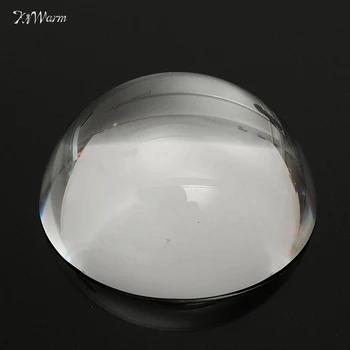 KiWarm 60mm Didinamąjį Crystal Dome didinamasis stiklas Skaityti Pagalbos Prespapjė Pusiau Kristalinis Kamuolys 60mm Dekoratyvinės Figūrėlės Miniatiūriniai