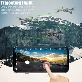 Pasaulio drone GW106 4K aerofotografija drone Optinio srauto lankstymo nuotolinio valdymo orlaiviai, oro kovoti su 