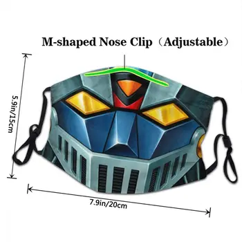 Ufo Robotas Grendizer Goldrake Mazinger Kaukė Anti Apsaugos Nuo Dulkių Dangtelis Suaugusiųjų Daugkartinio Naudojimo Respiratorių Burną, Mufelinė