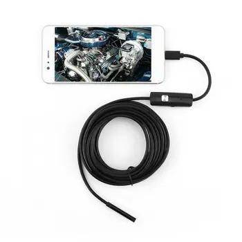 5.5 mm Endoskopą Kamera HD USB Endoskopą Su 6 LED 1/1.5/2/3.5/5M Minkštas Kabelis atsparus Vandeniui Tikrinimo Borescope Android PC