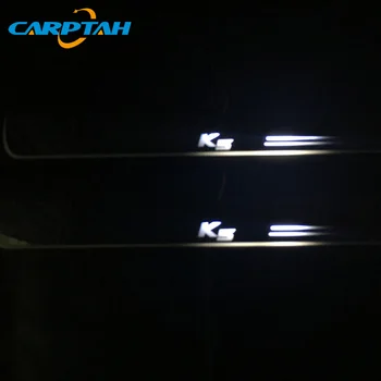 CARPTAH Apdaila Pedalo Automobilių Eksterjero Dalys, LED Durų Slenksčio Nusitrinti Plokštė Kelias Dinaminis Streamer šviesos Kia Optima K5 m. - 2018 m.
