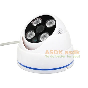 CCTV 4 Matricos LED IR 700TVL Dome Sony Effio-E CCD / CMOS Kamera, Naktinio Matymo Saugumo Juoda Patalpų Kamera