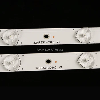 (Nuevo rinkinys) 2 unids/set tira de retroiluminación LED para D32TS7202 barra de luz 32HR331M09A5 V1 tira de Led 1 Nds = 580MM 9Led