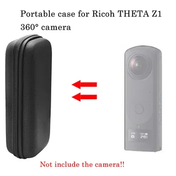 JINSERTA Nešiojamų atsparus smūgiams Atveju RICOH TETA Z1 360° vaizdo Kamera Nailono Krepšys su Karabinai TETA Z1 360° Panorama vaizdo Kamera