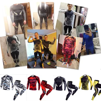 Naujas Bėgimo kelnes Vyrams Žiemos Ilgos kelnės Ilgai johns apatiniai rashgard Kelnes Suspaudimo triko Sporto drabužiai, vyriški antblauzdžiai