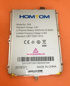 Naudoti Originalus 6200mAh Baterija Batterie Batterij Bateria Už HOMTOM S99 MTK6750T Octa Core