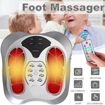 Nuotolinio Valdymo Foot Massager Žemo Dažnio Impulsų Akupunktūra Šilumos Shiatsu Minkymo Pėdų Masažo Terapija Skausmo Poilsis
