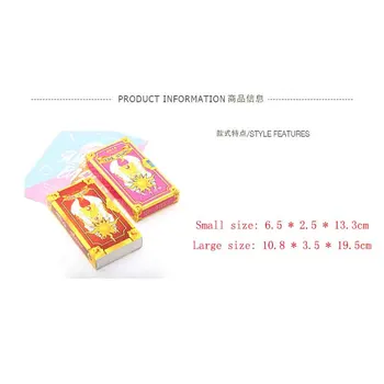 Anime Cardcaptor Sakura šliuzo vartai Kortelės cosplay prop KINOMOTO SAKURA Kortelės gūstītājs Sakura Kortelės Taro Būrimą Priemonė