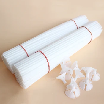 Aukštos kokybės 50 rinkiniai/daug 30 cm latekso Balionas Stick balta PVC juostos Tiekimo Balionai Vestuvių dekoro priedai