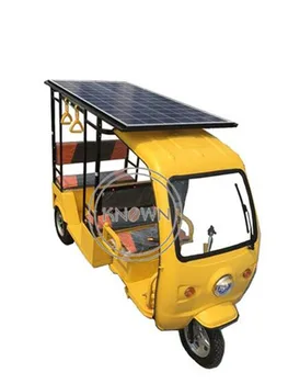 Viršų Pardavimo Suaugusiųjų Elektrinis Triratis Transporto priemonės Tuk Tuk Automobilių Mobilumo Motoroleris 6-7 Keleivių su Saulės baterijomis Nemokamas Pristatymas