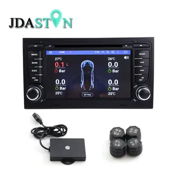 JDASTON TMPS Auto Apsaugos Signalizacijos Sistemos, Saulės Energijos Pažangi Saugos Padangų Slėgio Stebėjimo Rinkinys Įrankių Rinkinys Skaitmeninis LCD Ekranas