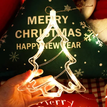 Pasakų Žibintai Star Patalpų Styginių Šviesos LED Kalėdų Dekoro Namuose Kabo Girliandą Kalėdų Eglutės Puošimas Ornamentais 2019 Kalėdų Dovana