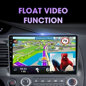JMCQ T9 8-cores Automobilio Radijo Honda Civic 2005-2012 M Multimedia Vaizdo Grotuvas, 2 din GPS Navigaion dvd 4G+64G DSP Carplay Galvos vienetas
