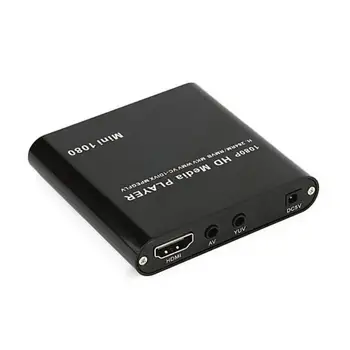 Mini HDMI 1080P Media Player HDD RM, RMVB, AVI, DIVX MKV USB SD MPEG JPEG, MOV SD