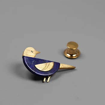 Lotus Įdomus Nekilnojamojo 925 Sterlingas Sidabro Rankų darbo Fine Jewelry Gamtos Lazuritas Gražių Paukščių Sages Moterims Brincos
