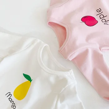 MILANCEL 2020 m. rudenį kūdikių bodysuit kūdikių berniukų drabužiai vaisių spausdinti kūdikių mergaičių bodysuit nustatyti kūdikio katytė skrybėlę inewborn kūdikių apranga