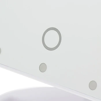 LuazON KZ-06 apšvietimu veidrodis, stalo, vienpusis, 22 LED, jutiklinis mygtukas, Namų dekoro balta