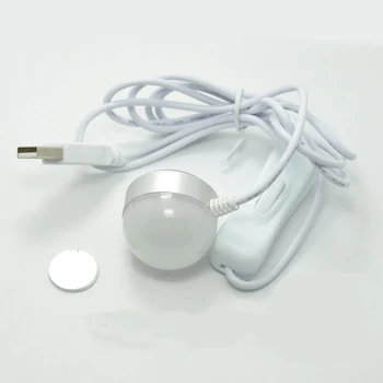 Nešiojamų Mini LED Lempos Adsorbcijos Magnetas Avarinis Jungiklis Su USB Powered Naktį Šviesos Skaitymo Šviesa Šviesa Kempingas Lempa