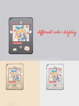 Aišku, Minkštos tpu case For iPad Pro 9.7 oro 10.5 11 10.2 Mini 2 3 4 5 2018 2020 Tablečių Skaidri Pieštukas turėtojas Atveju Sailor Moon