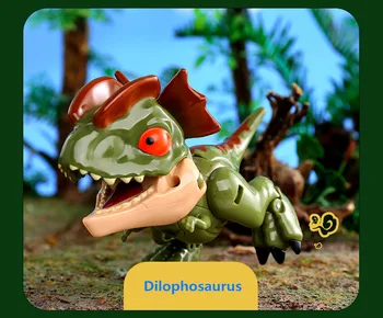 Mini Transformacijos Mielas Dinozauras Q Versija Tyrannosaurus Rex Dilophosaurus Velociraptor Torozauras Kilnojamojo Modelis Veiksmų Pav.
