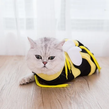 Naminių gyvūnėlių priežiūros krepšys, reguliuojamas multi-funkcija katė skalbinių krepšys, nagų karpymo, įpurškimas, privalomas kačių dušo krepšys