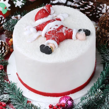 Kalėdų, Kalėdų Slapukas Pelėsių Silikono Formos Minkštas Tortas Dekoravimo Priemonė Gumpaste Sugarcraft Šokolado Formos Bakeware Įrankiai