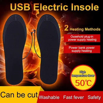 USB Elektra Šildomas Vidpadis Žiemos Atšilimo Vidpadžiai Šildyti Kojas, Šilčiau Lauke, Sportiniai Bateliai Pad Plaunamas