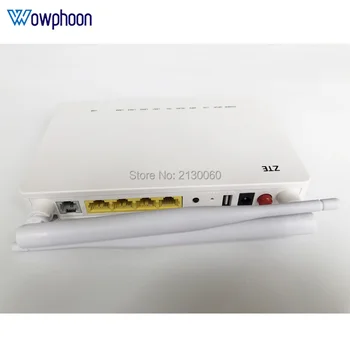 10vnt gpon ont maršrutizatorius ZTE F660 V8 1GE+ 3FE+ USB+ TEL+ Wifi išorinė antena 5dbi SC UPC gpon ont modemas