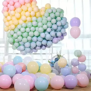 Partigos 50pcs 5Inch saldainiai Macaron Latekso balionų, Helio Balioną Už Šalies Vestuves, Gimtadienį, Vaiko Žaislai Globos Šalis Balionai