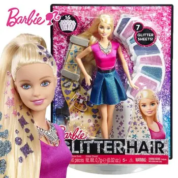 Originalias Barbie CLG18 Barbie šviečia plaukų rinkinys Barbie Kūdikių Lėlės Mergaitėms, Žaislai Vaikams Mergina Žaislai