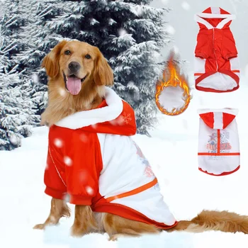 HOOPET Naminių Šunų apranga Žiemą Šiltas Medvilnės Drabužius Didelis Šuo, Laisvalaikio Stiliaus Spalvos žieminis Paltas Didelių Šunų 3XL-7XL 2 Kojos