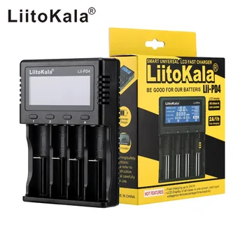 LiitoKala Lii-PD4 Lii-PL4 lii-S2 lii-S4 lii-402 lii-202 lii-100 baterijos Įkroviklio 18650 26650 21700 ličio baterijos NiMH