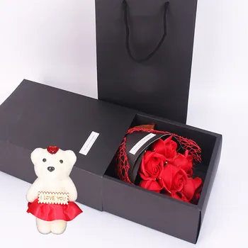 2021 Muilo Gėlių Vonios Muilas Rožių Puokštė Dovanų Dėžutėje Namų Puošmena Vestuvės, Valentino Diena, Motinos Diena