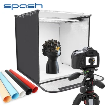 Spash F40A 40*40cm Portable Photo Studio Bi-color Light Box 16 colių Švieslentę su LED Fono Nuotrauka Langelį Produkto Šaudyti