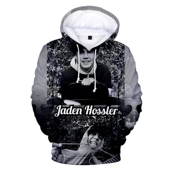 Jaden Hossler Hoodies 3D ilgomis Rankovėmis Palaidinukė Vyrų Hoodie Moterų Atsitiktinis Harajuku Streetwear Unisex Hip-Hop Jxdn Drabužiai