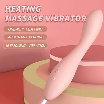OMYSKY G Spot Dildo Vibratorius Moteris Silikono Šildymo Vibrador Klitorio Massager Moterų Masturbator Sekso Žaislai Moteris