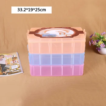 30 Tinklai Nuimamas Kosmetikos Makiažas Organizatorius Konteinerį Plastikinius Nešiojamų Saugojimo Dėžutė didelis, trijų sluoksnių žaislas Darbalaukio Kitas Atvejis
